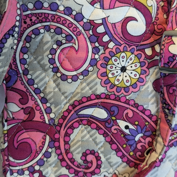 Vera Bradley mini hipster cross body purse in Paisley Meets Plaid pattern - Picture 3 of 3